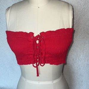 Red tube top Size Medium Forever 21